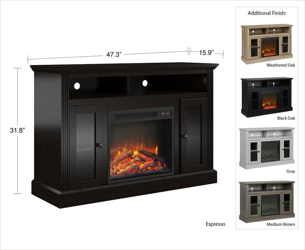 Electric Fireplace TV Console L64975