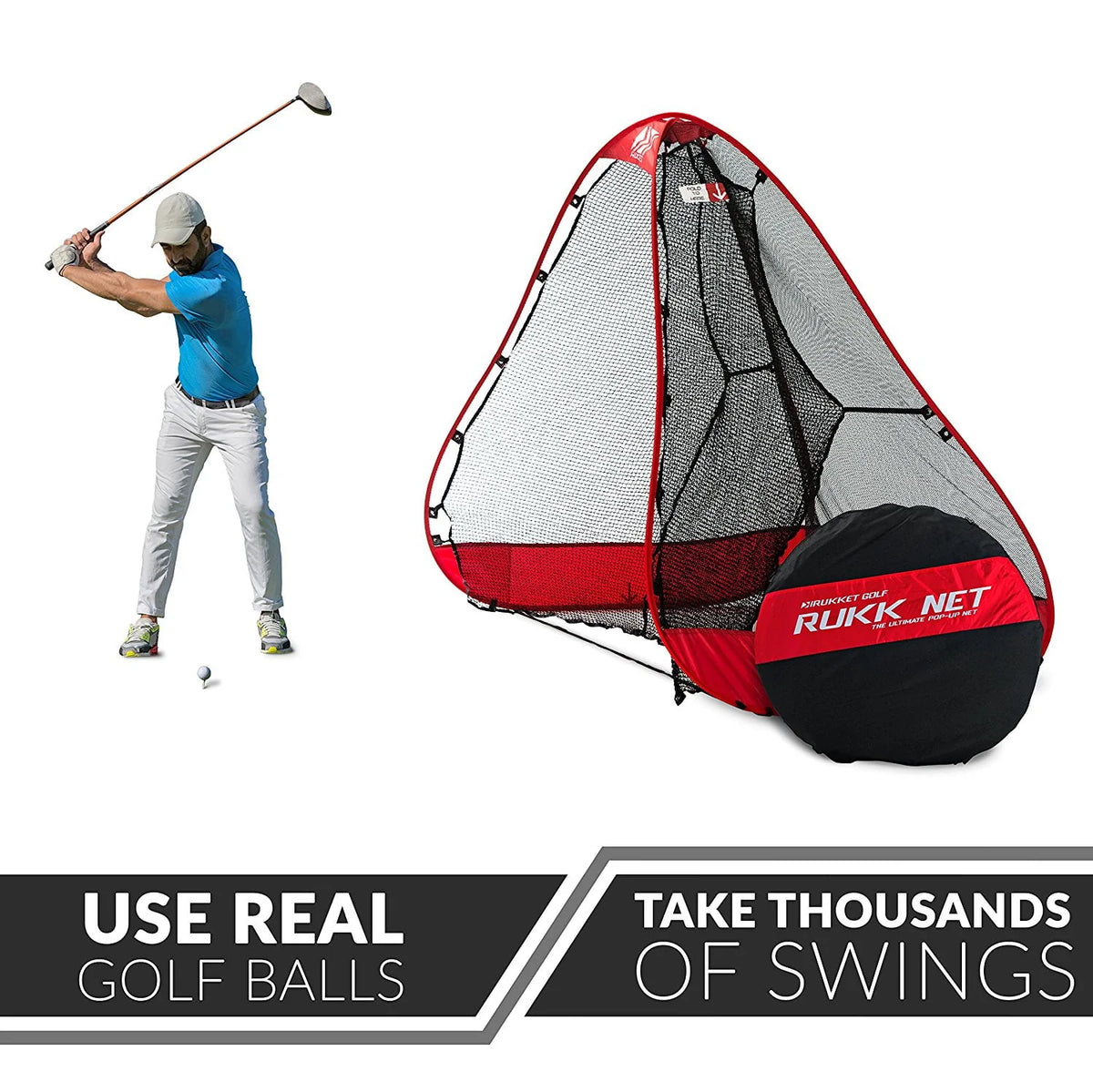Pop-up Golf Net with Ball Return N65927