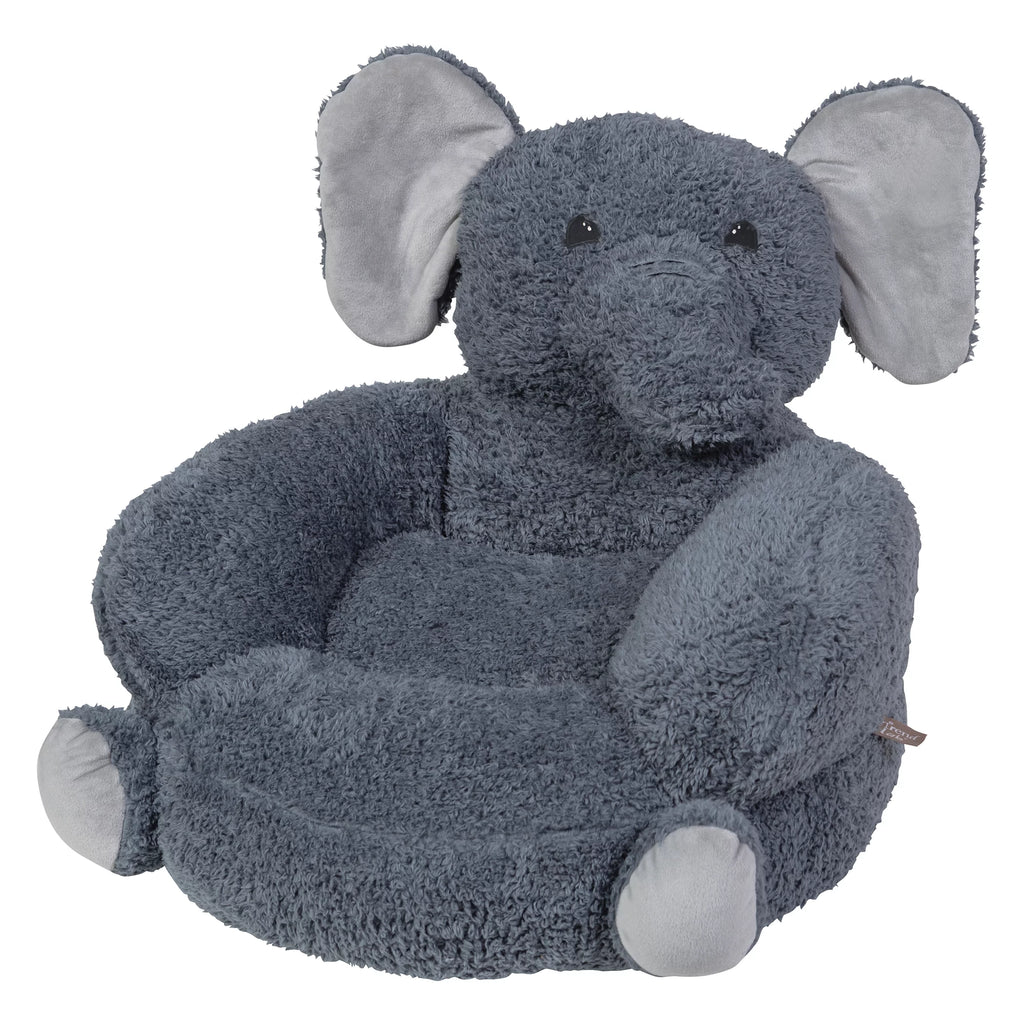 Plush Gray Elephant Toddler Chair M2051