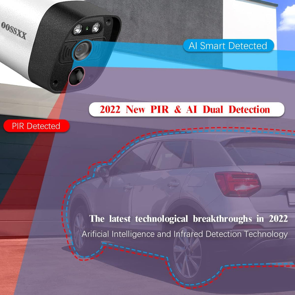 3K 5.0MP Wireless Security Camera System with 2TB Hard Drive H693022