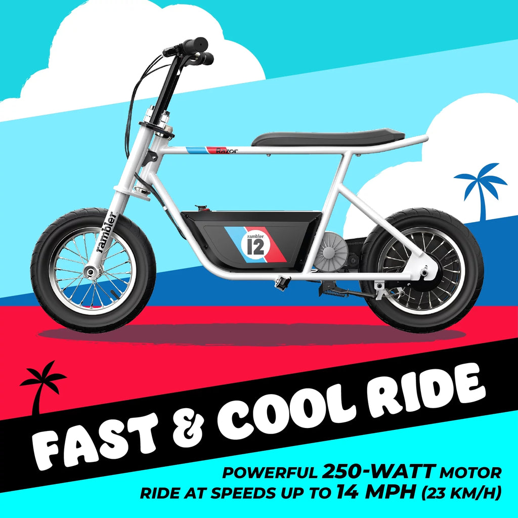 White 12" Air-Filled Tires Seated Electric Scooter G421493
