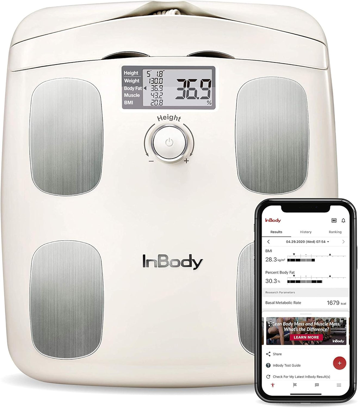 Midnight Black Smart Body Composition Analyzer Scale B241