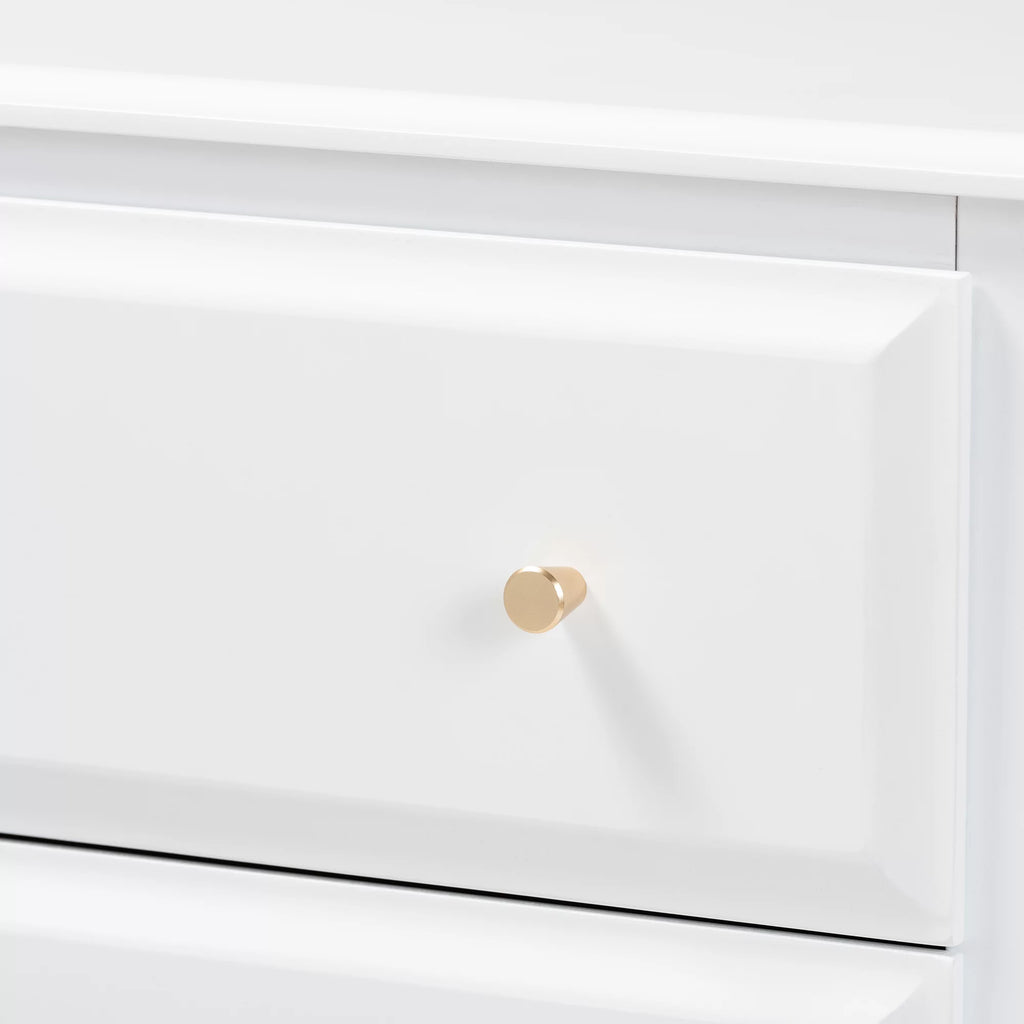 White 3-Drawer Wood Bedroom Chest G7573