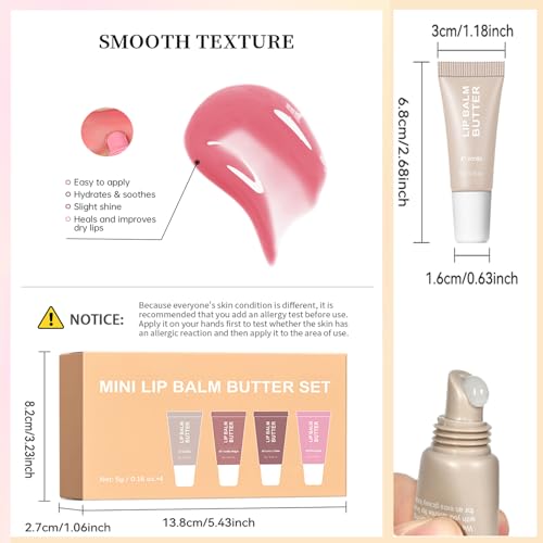 4Pcs Hydrating Lip Gloss Set U14156