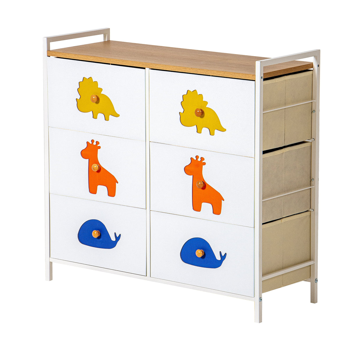 White 5 Drawer Dresser J5199
