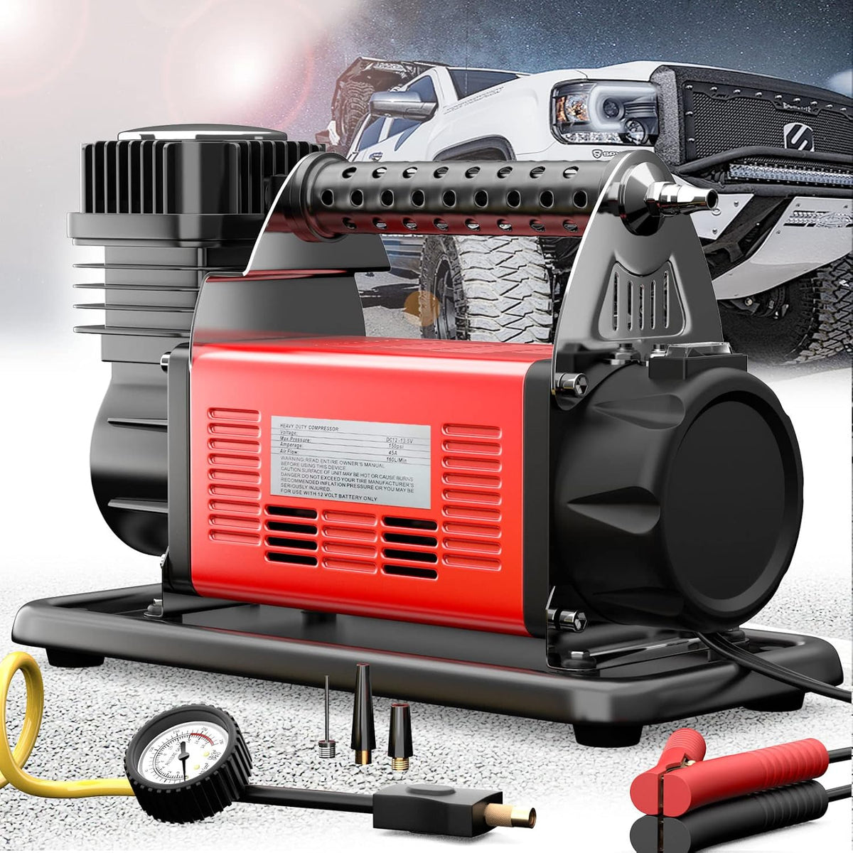 12V Portable Heavy Duty Air Compressor L3730