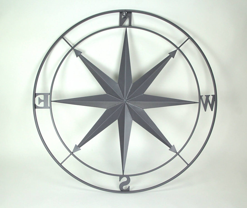 Metal Compass Rose Wall Hanging 36 in. B1236