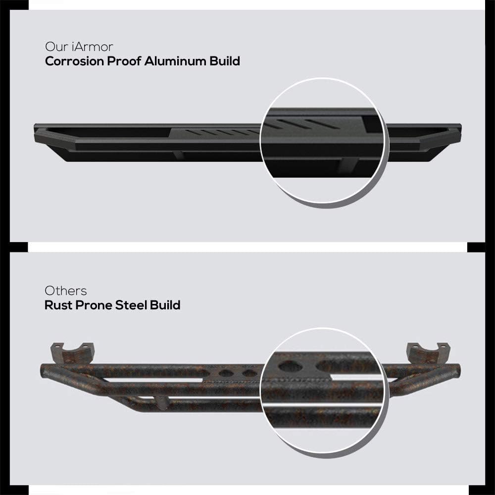 Aluminum Running Boards Compatible with Ford F150 Regular Cab D858808