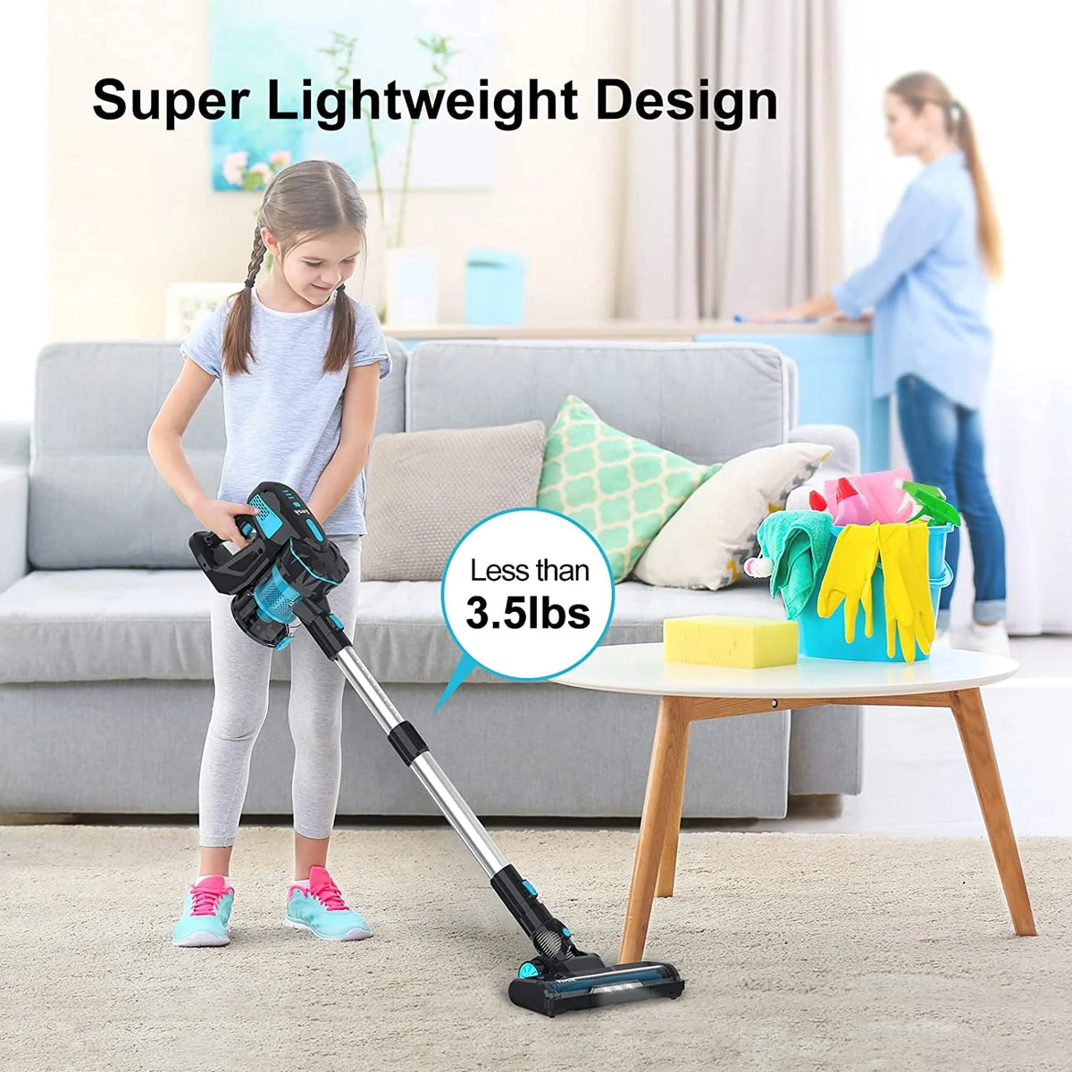 Cordless Stick Vacuum 20KPa 6-in-1 Blue W9633