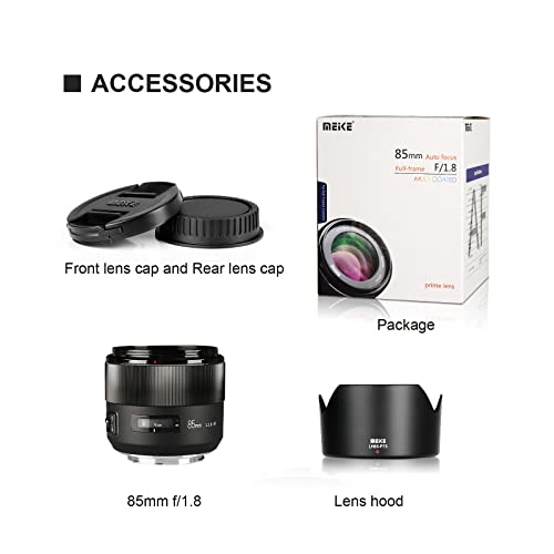 85mm F1.8 Full Frame Auto Focus Medium-Telephoto Portrait Lens E5290