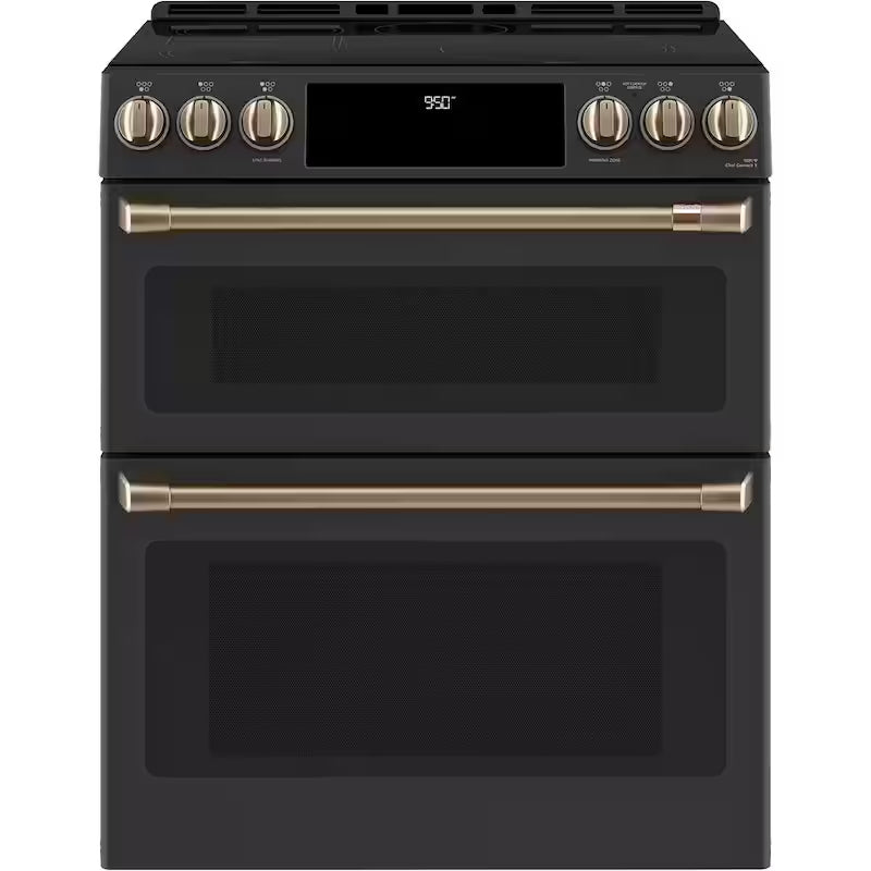 Induction Range Handle and Knob Kit in Brushed Bronze Q4490