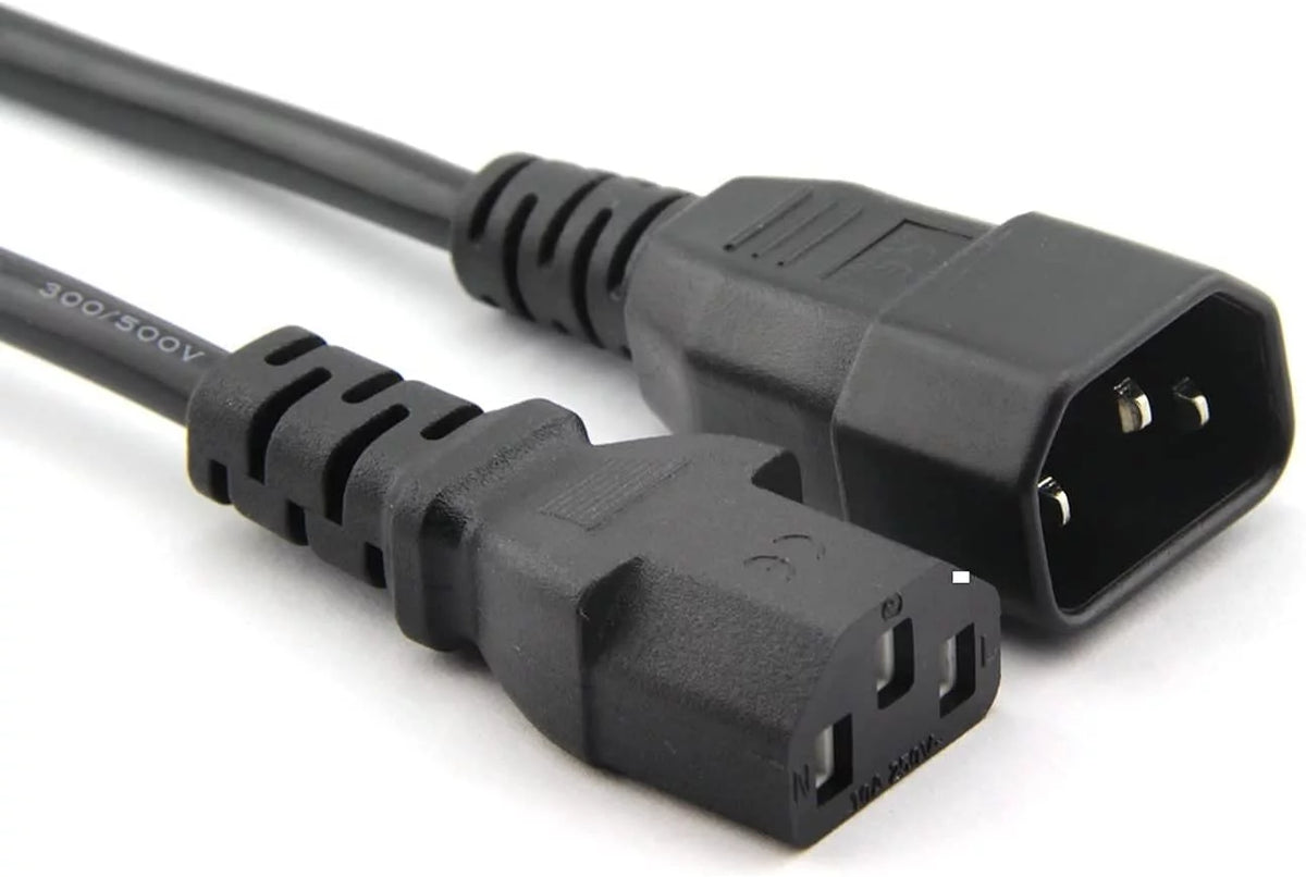 2-Pack 18Awg 250V 10A IEC 320 C13 to C14 Power Cable 6 Feet X564670