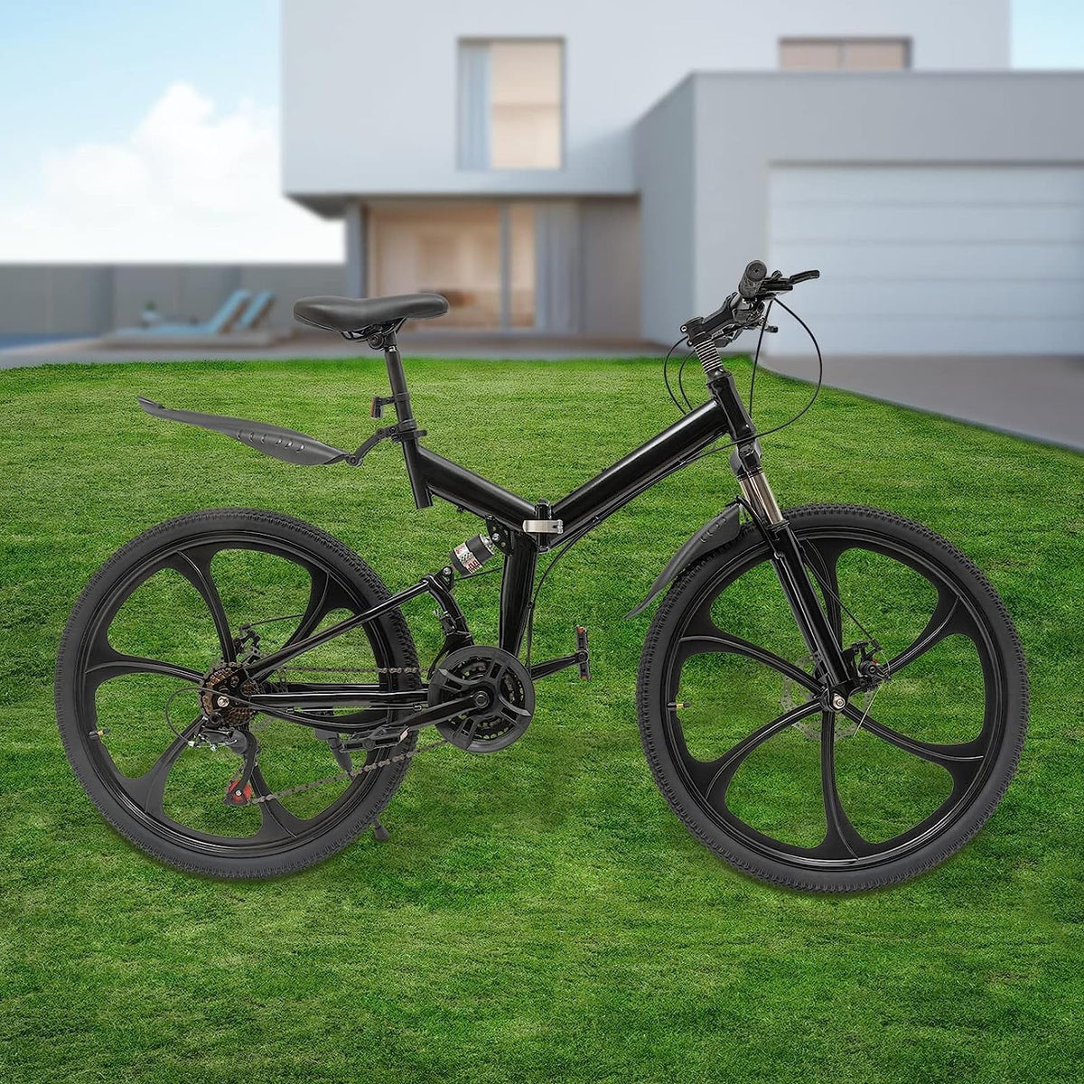21-Speed Folding Mountain Bike W89309