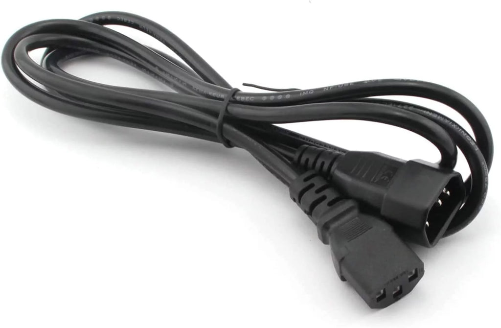 2-Pack 18Awg 250V 10A IEC 320 C13 to C14 Power Cable 6 Feet X564670