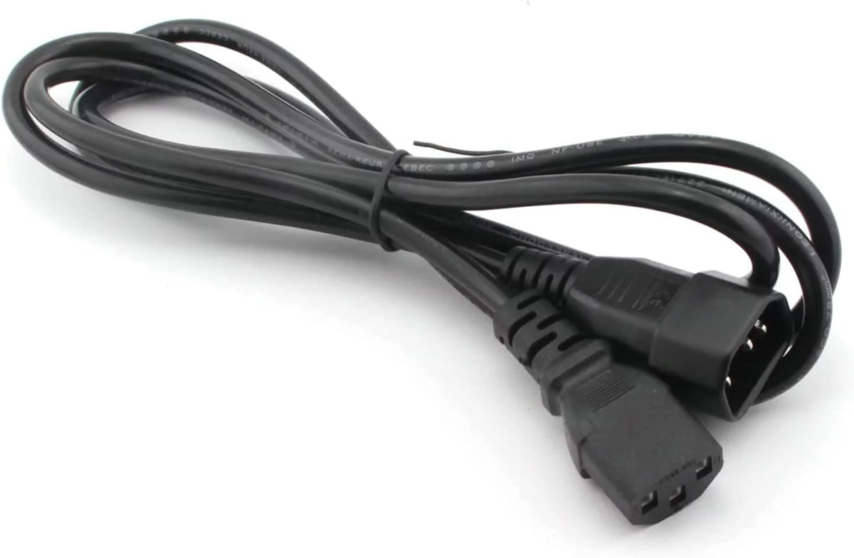 2-Pack 18Awg 250V 10A IEC 320 C13 to C14 Power Cable 6 Feet X564670