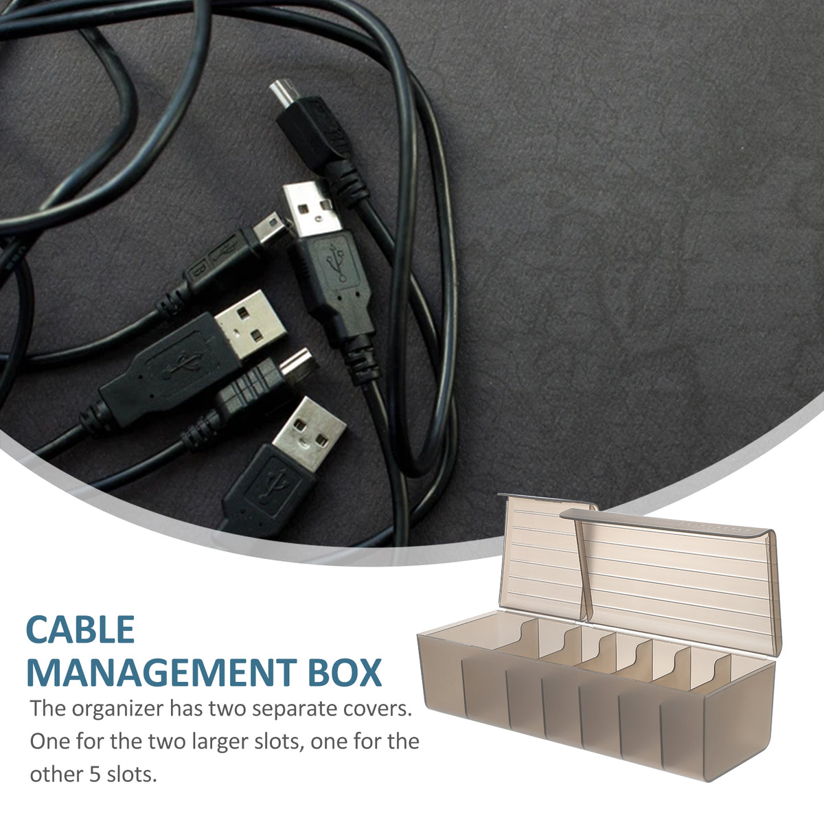 Storage Box USB Cable Organizer Case W441