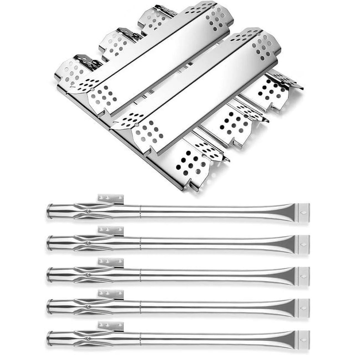 Stainless Steel Grill Burner Tubes, Heat Shield Plates and Igniters Kit U576185