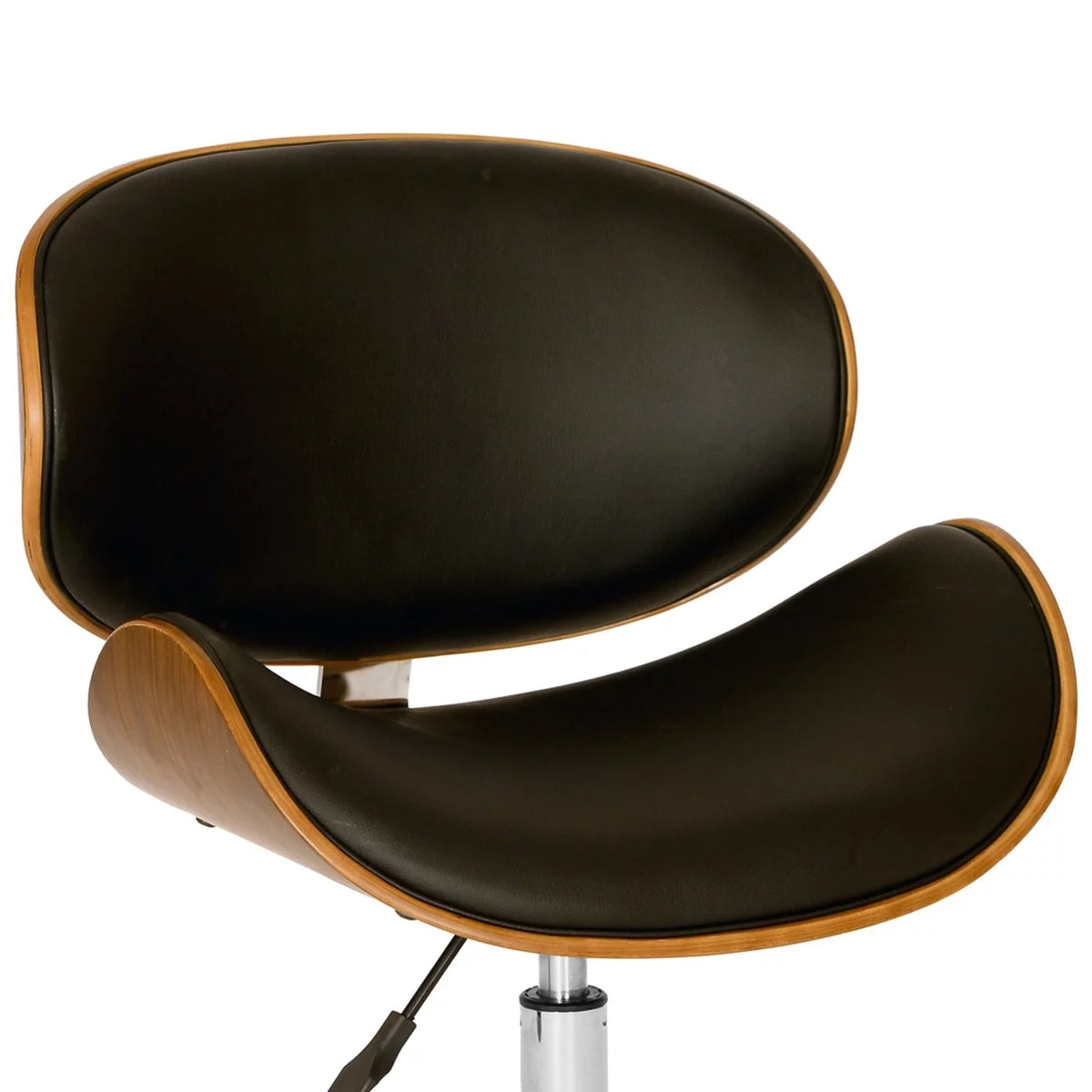 Brown and Black Swivel Office Chair D668