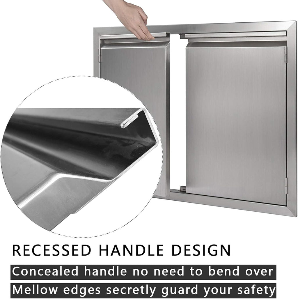 26 W X 24 H 304 Stainless Steel BBQ Access Door Y87874