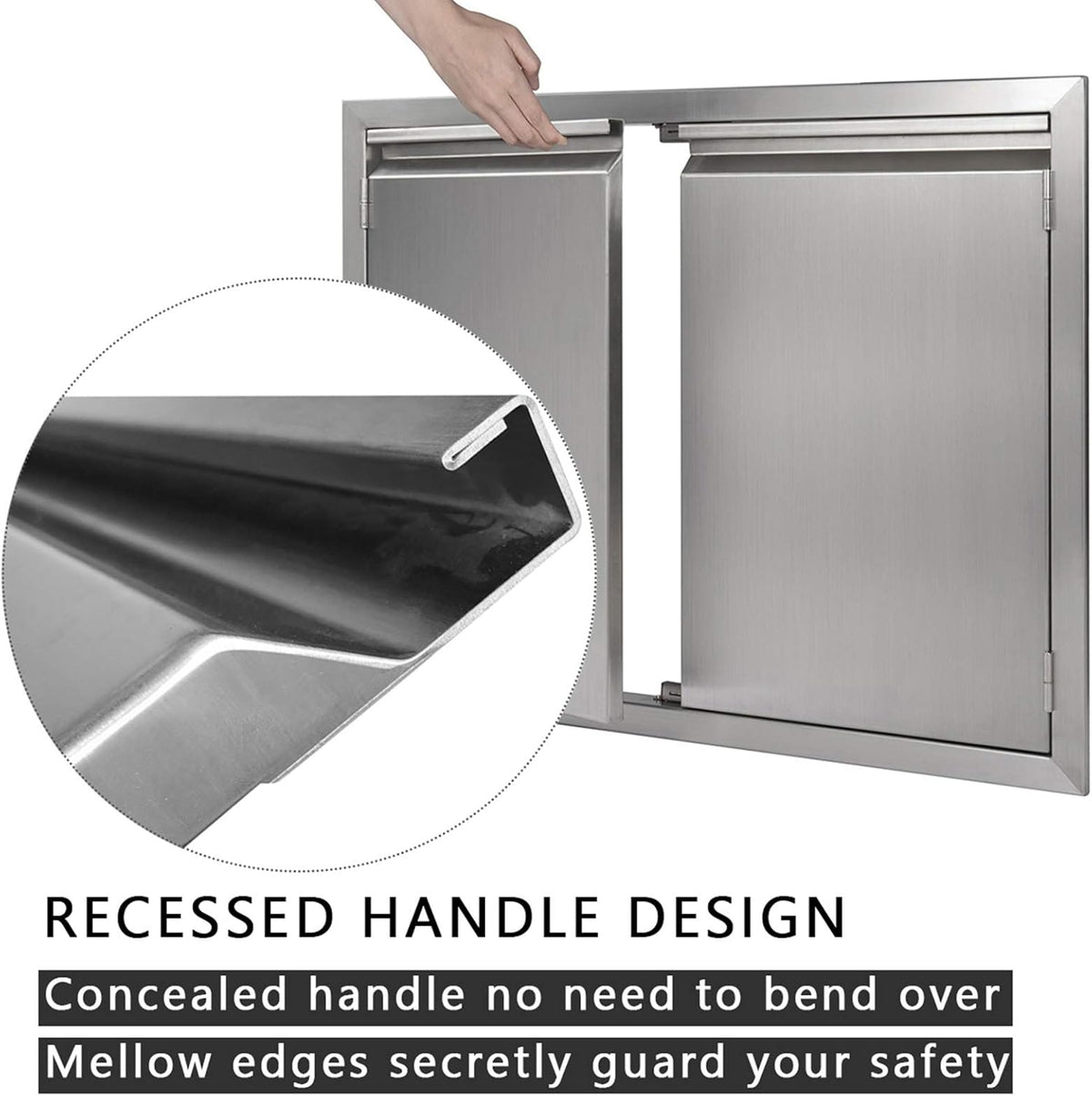 26 W X 24 H 304 Stainless Steel BBQ Access Door Y87874