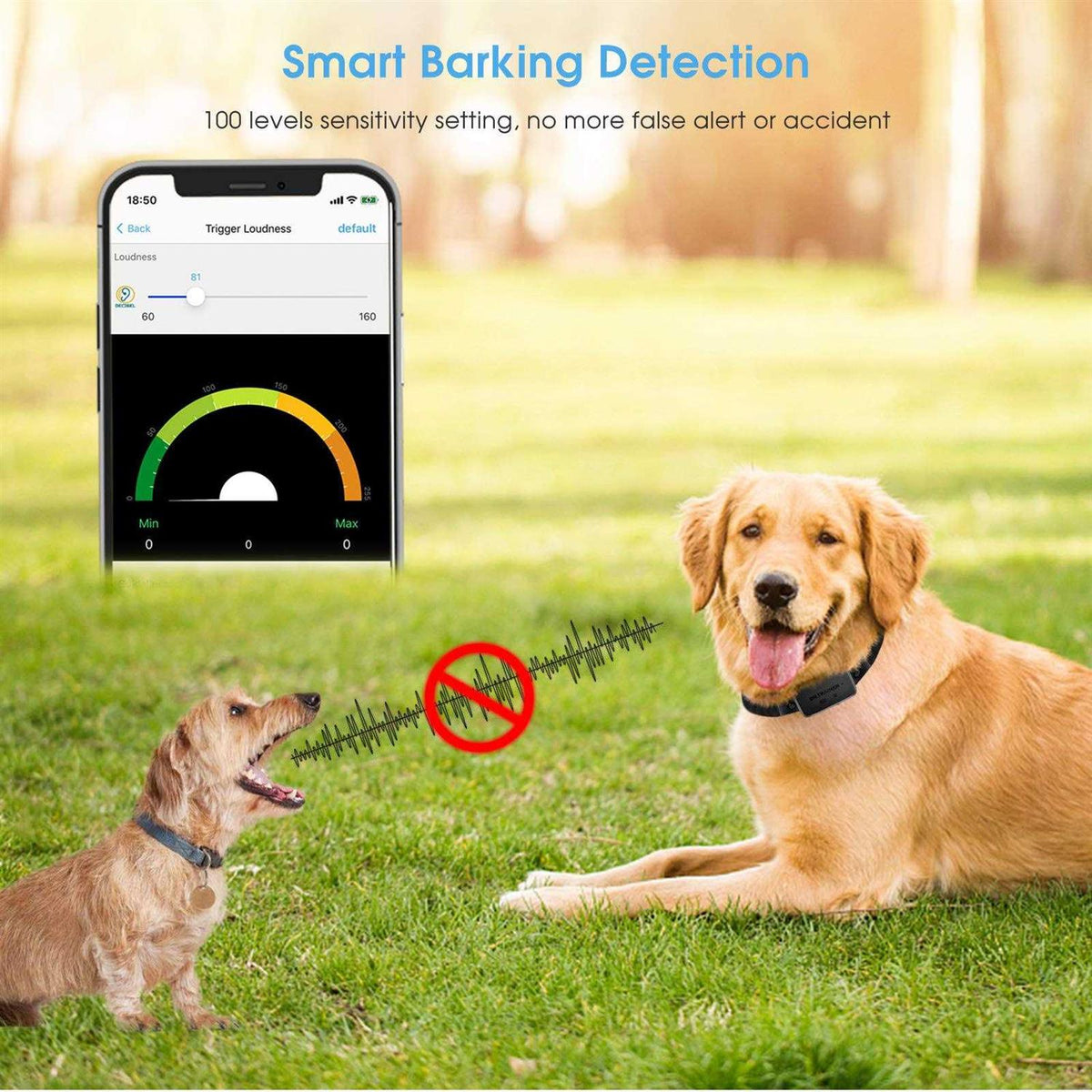 Waterproof APP Control Bark Collar I29019