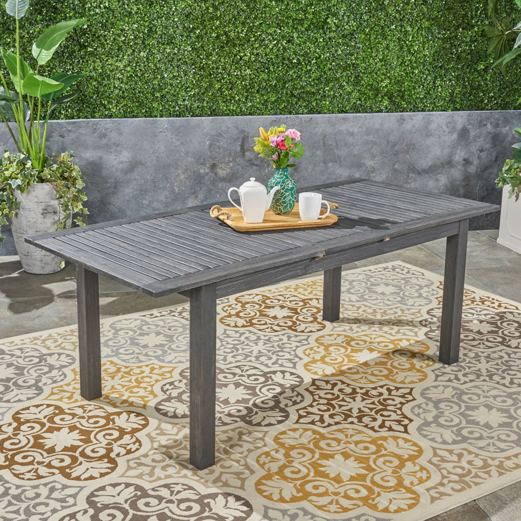 Acacia Wood Expandable Dining Table L271