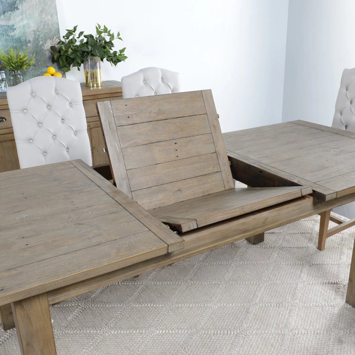 Reclaimed Pine Extension Dining Table P92538