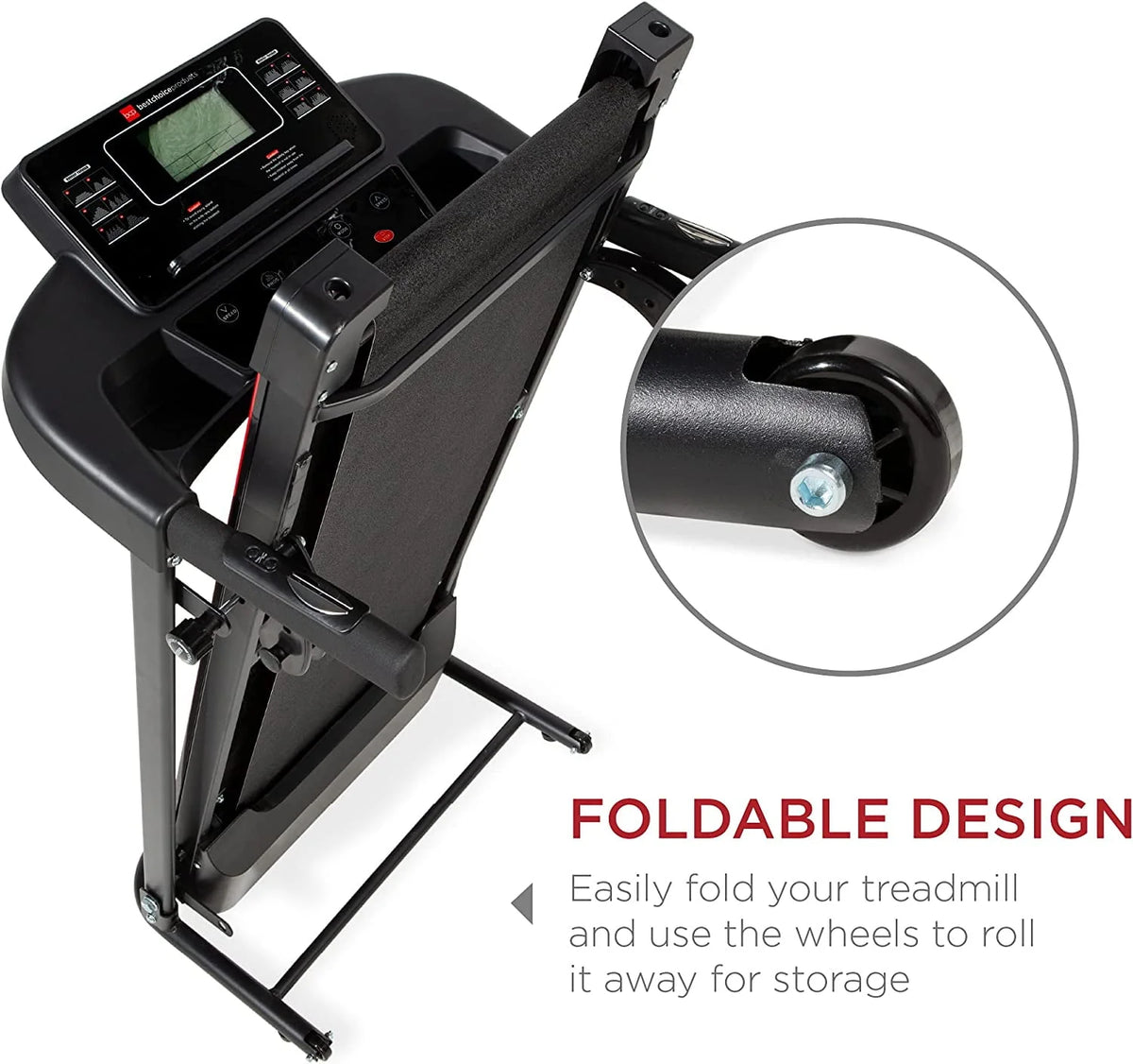 Foldable Incline Electric Treadmill 250 LB Capacity Y8791
