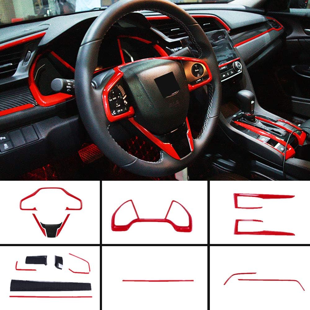 Car Interiors Decorative Trim Air Outlet Steering Wheel Cover 16Pcs Z785