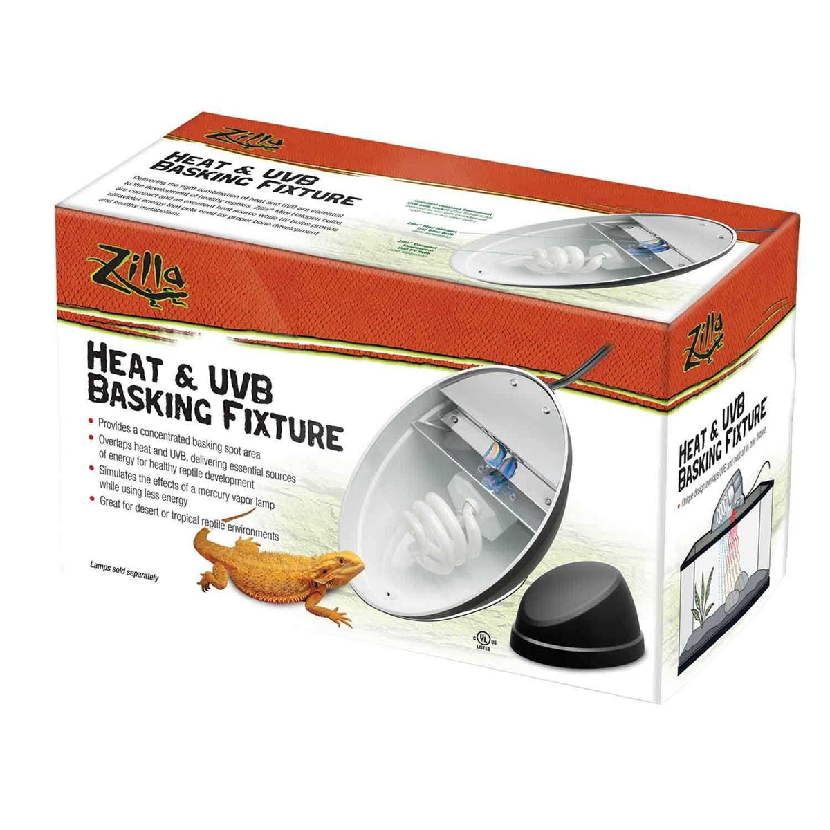 Heat & UVB Basking Fixture W234