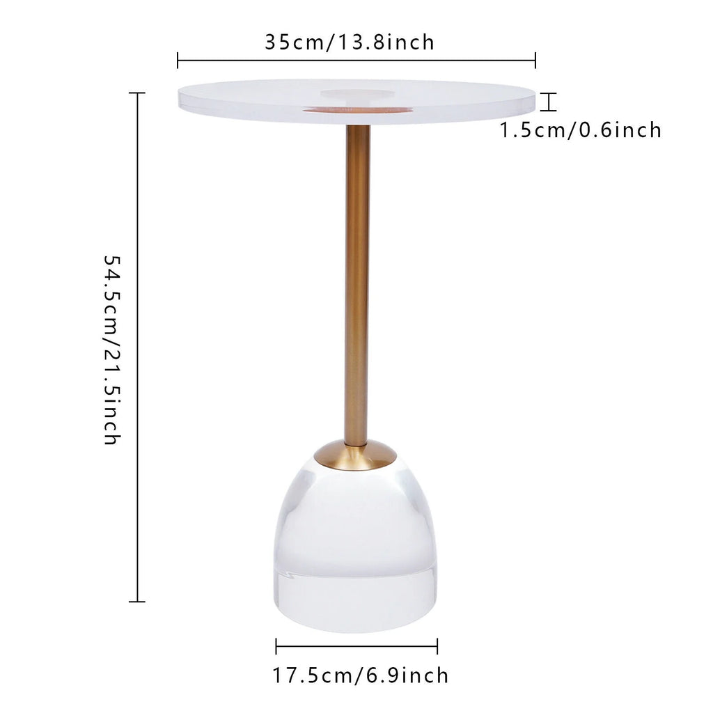 Clear Acrylic Round End Table H553845