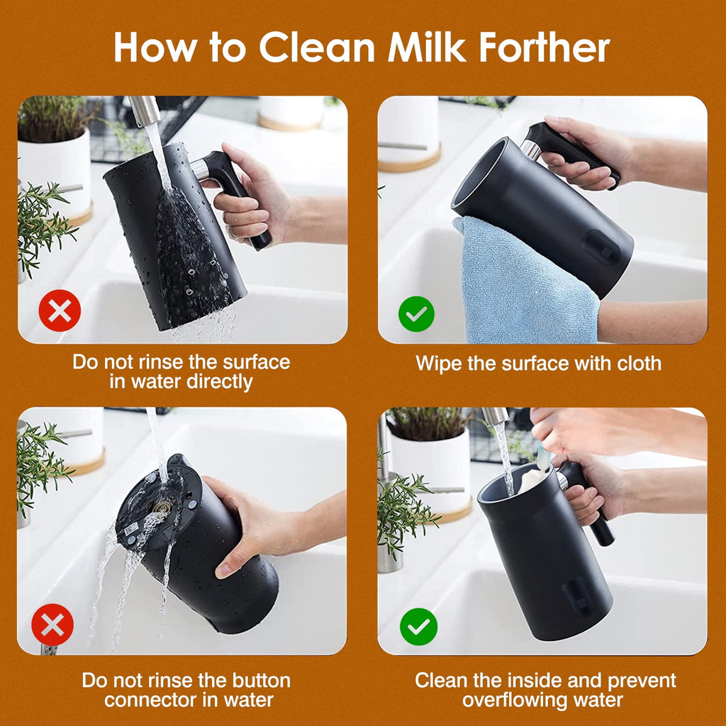 4 in1 Stainless Steel Electric Milk Frother V549805