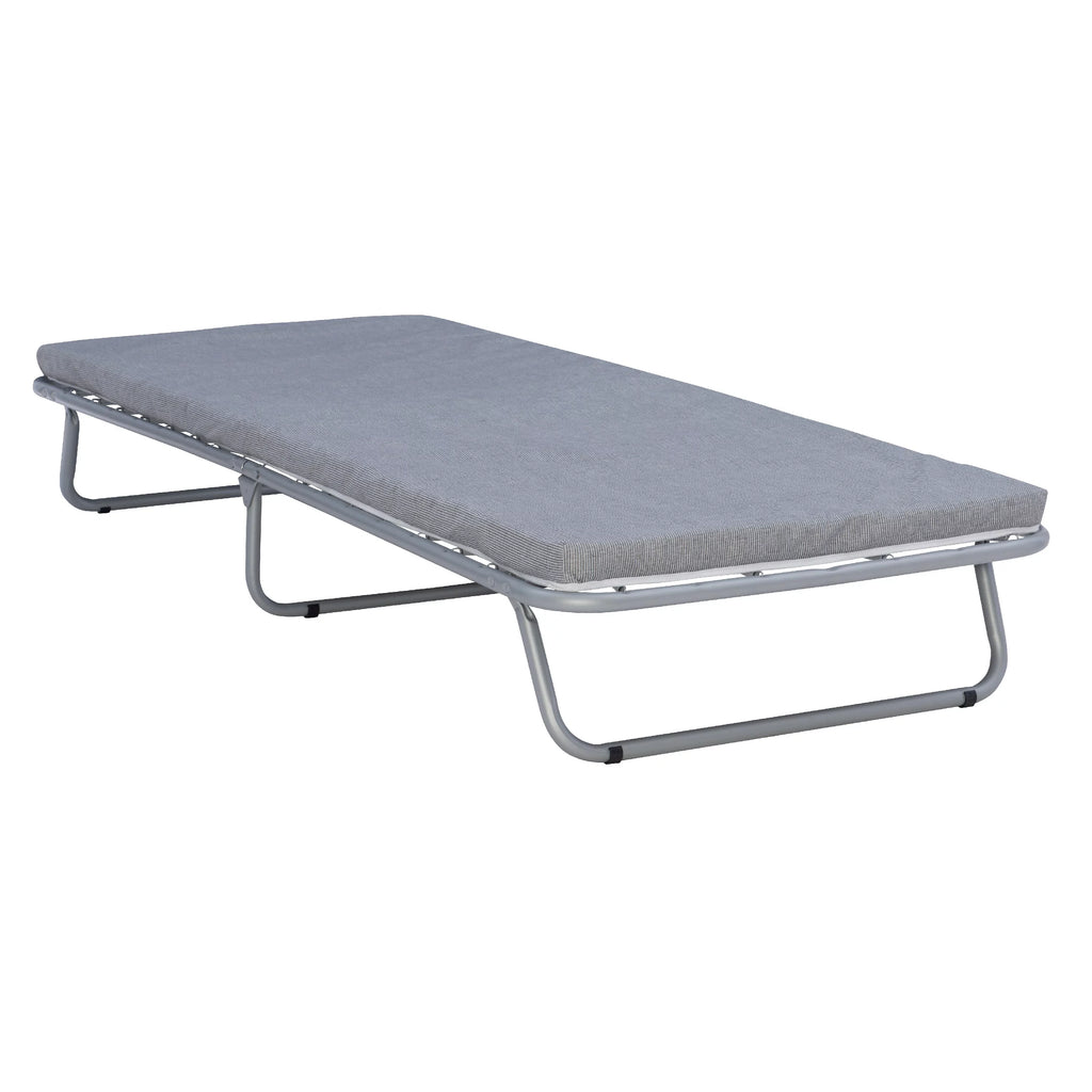 Folding Cot Guest Bed with 2 Foam Mattress U308