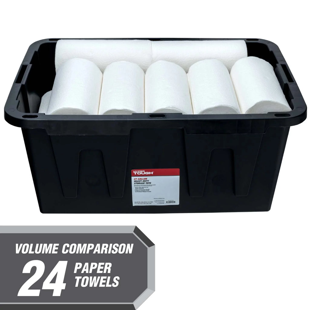 27 Gallon Snap Lid Plastic Storage Bin J73196