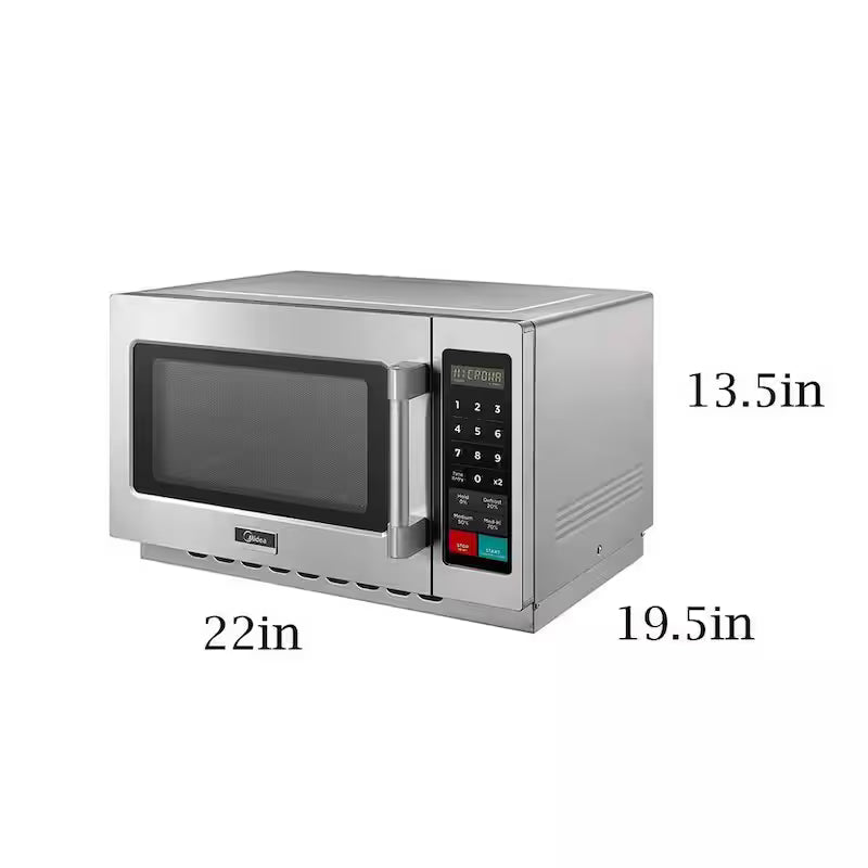 1000 Watt Stainless Steel Counter Top Microwave Oven W8802