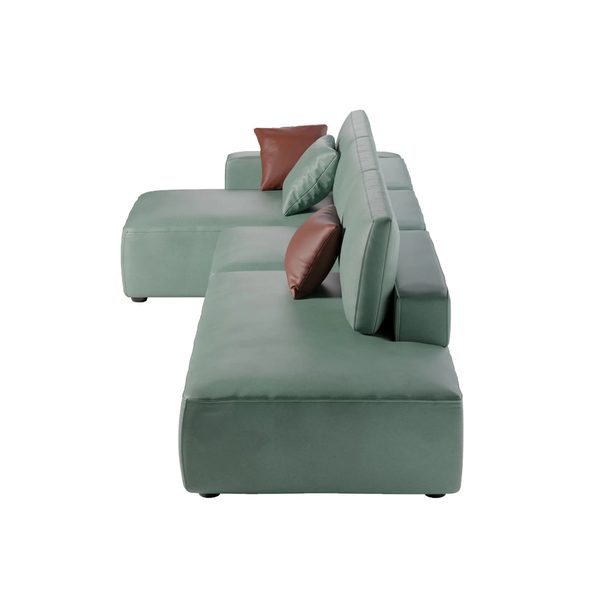 L-Shaped Leather Modular Sofa B319218