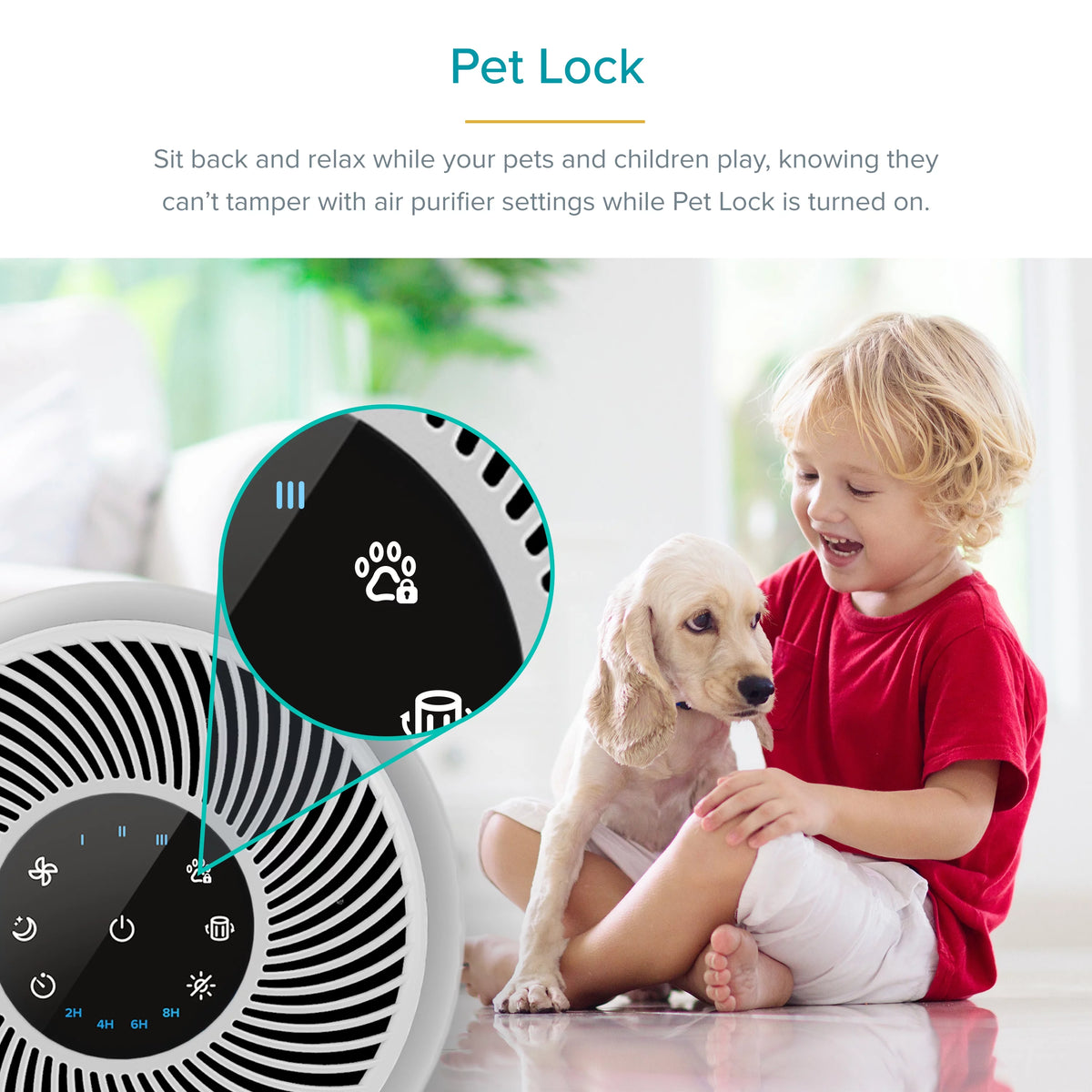 White True HEPA Air Purifier Y8738