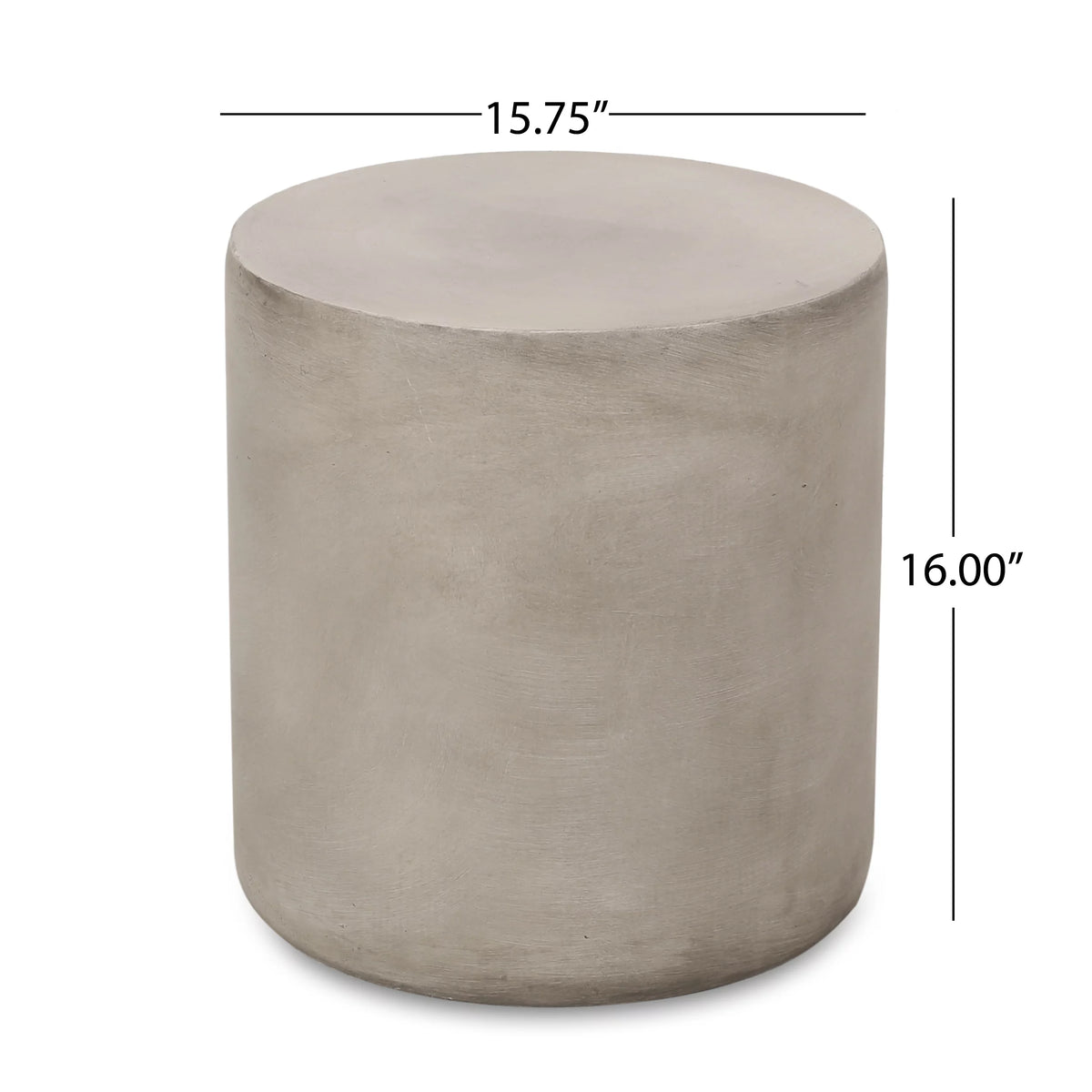 Light Gray Concrete Stone Side Table Y171053