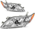 Chrome Housing Amber Reflector Clear Lens Headlight Assembly O80525