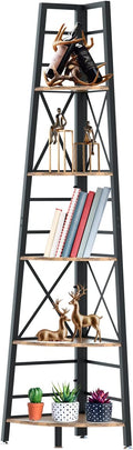 5-Tier Wood Corner Shelf I98884