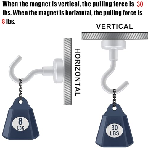 Heavy Duty Magnetic Hooks, Pack of 20 N53730