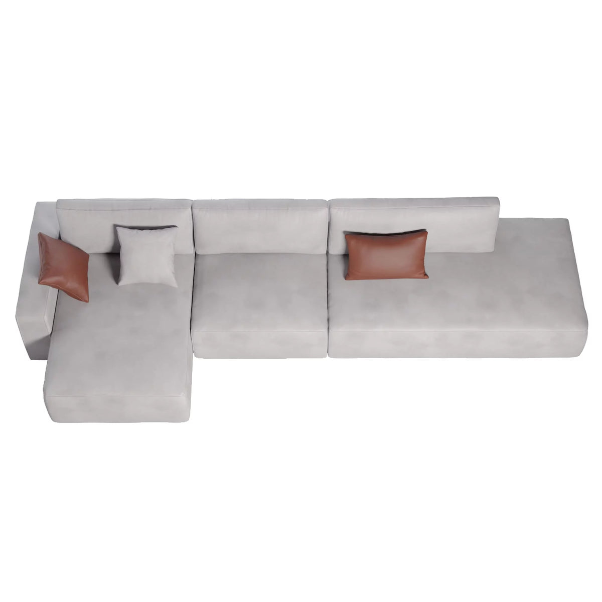 L-Shaped Leather Modular Sofa B319218
