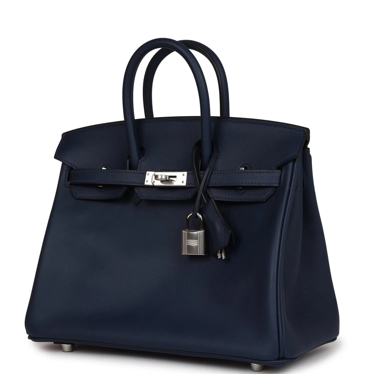 Birkin 25 Bleu Navy Swift Palladium Hardware N46145
