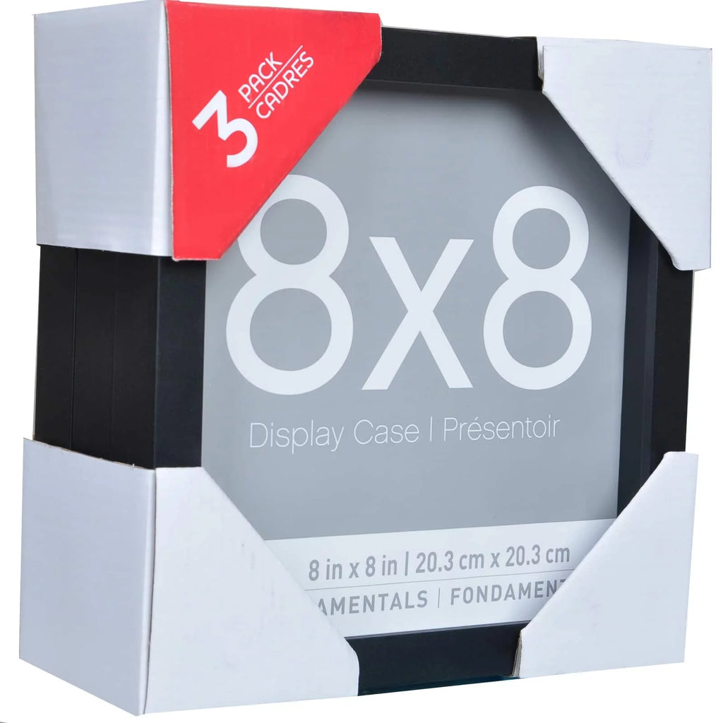 Black 8" x 8" Shadow Boxes Z3437