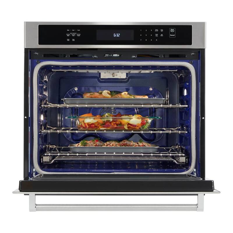 Double Electric Wall Oven Self-Cleaning with Convection in Stainless Steel V9118