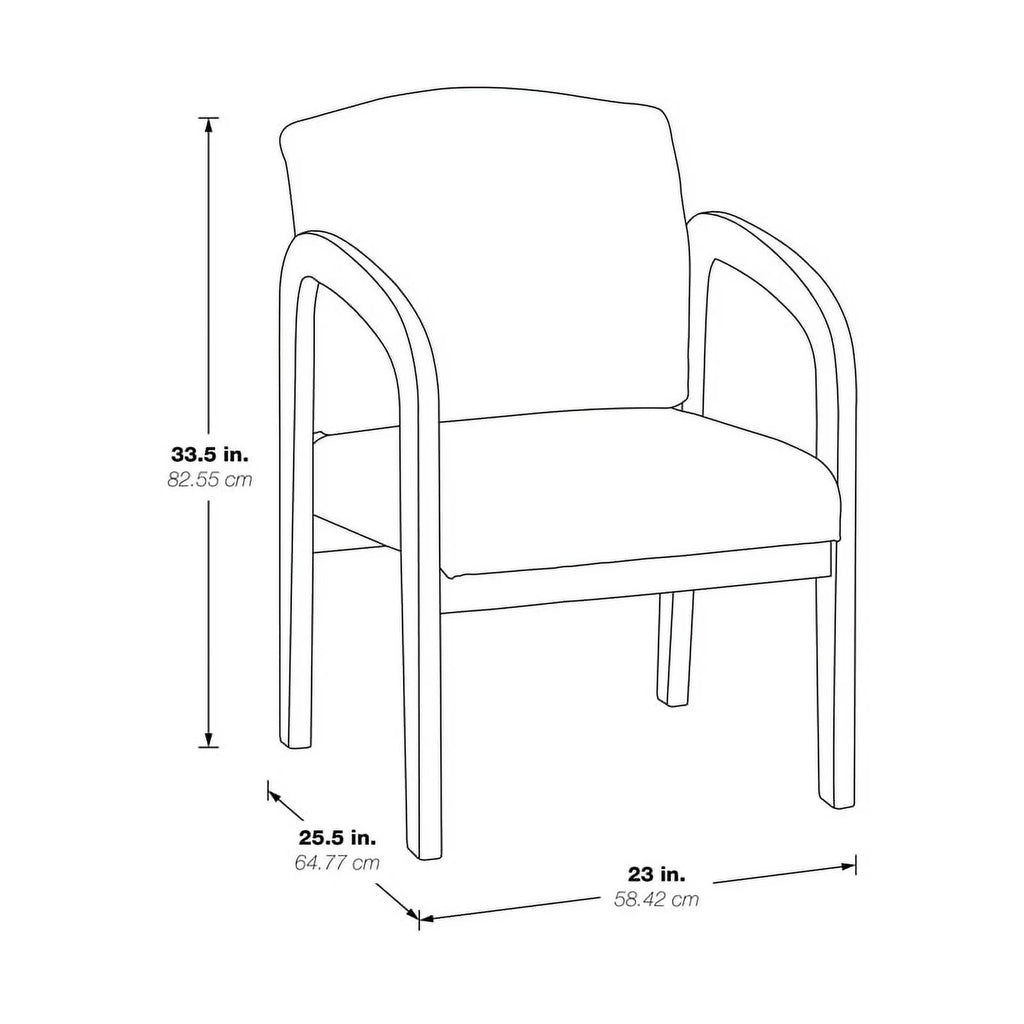 Cherry Finish Wood Guest Chair B409