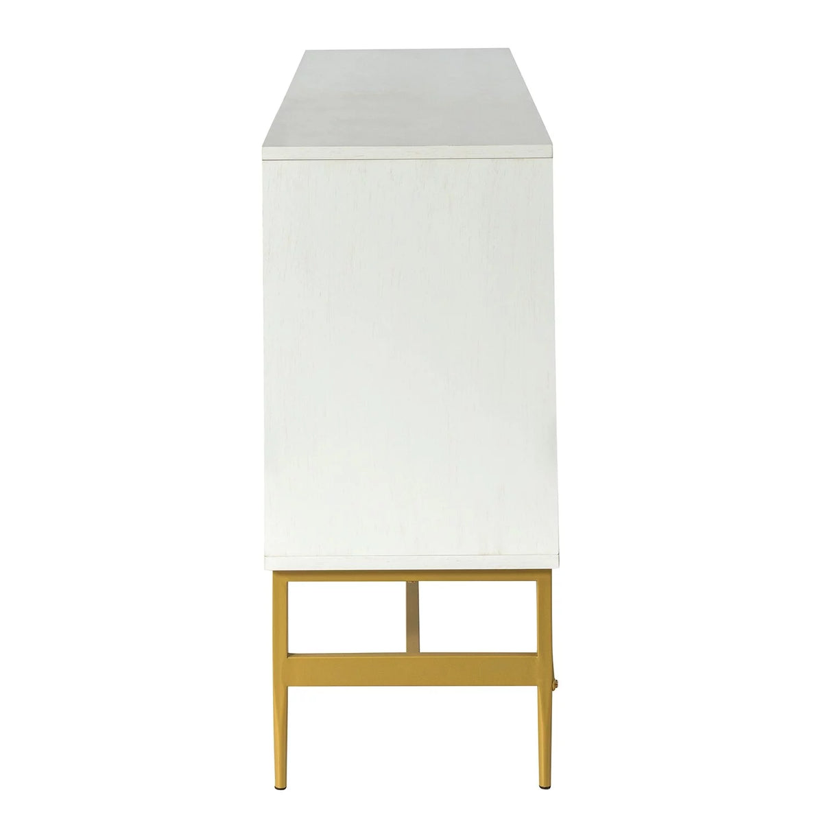 Walnut Kitchen Buffet Sideboard with Metal Legs J84242
