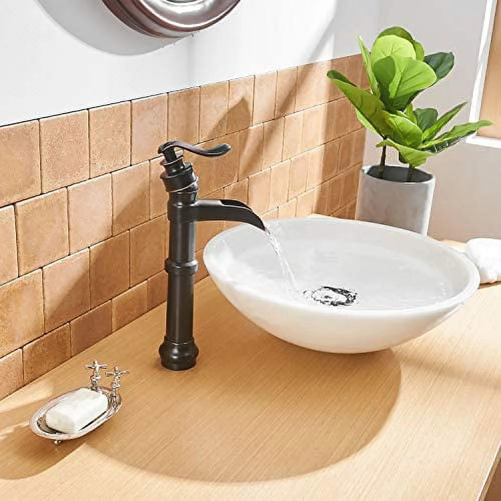Oil Rubbed Bronze Vessel Sink Faucet with Pop Up Drain Z505841