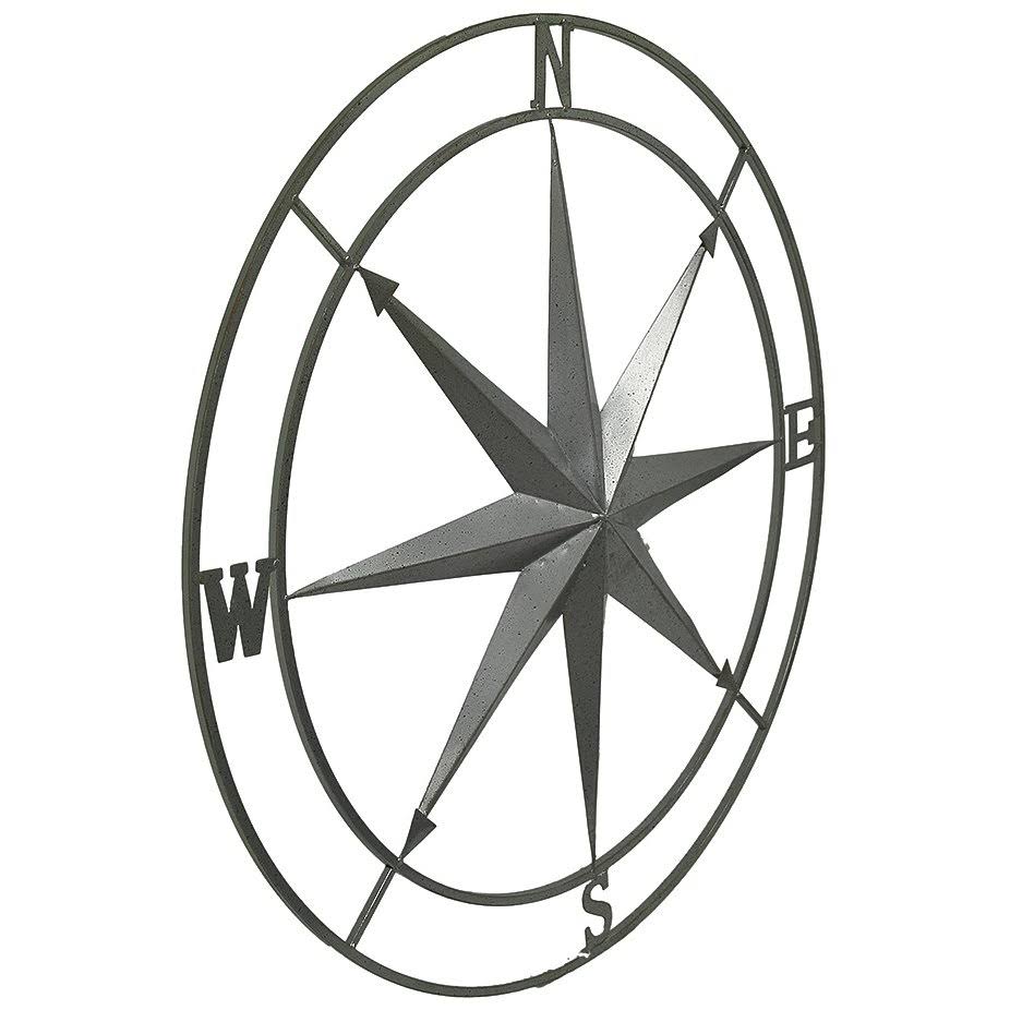 Metal Compass Rose Wall Hanging 36 in. B1236