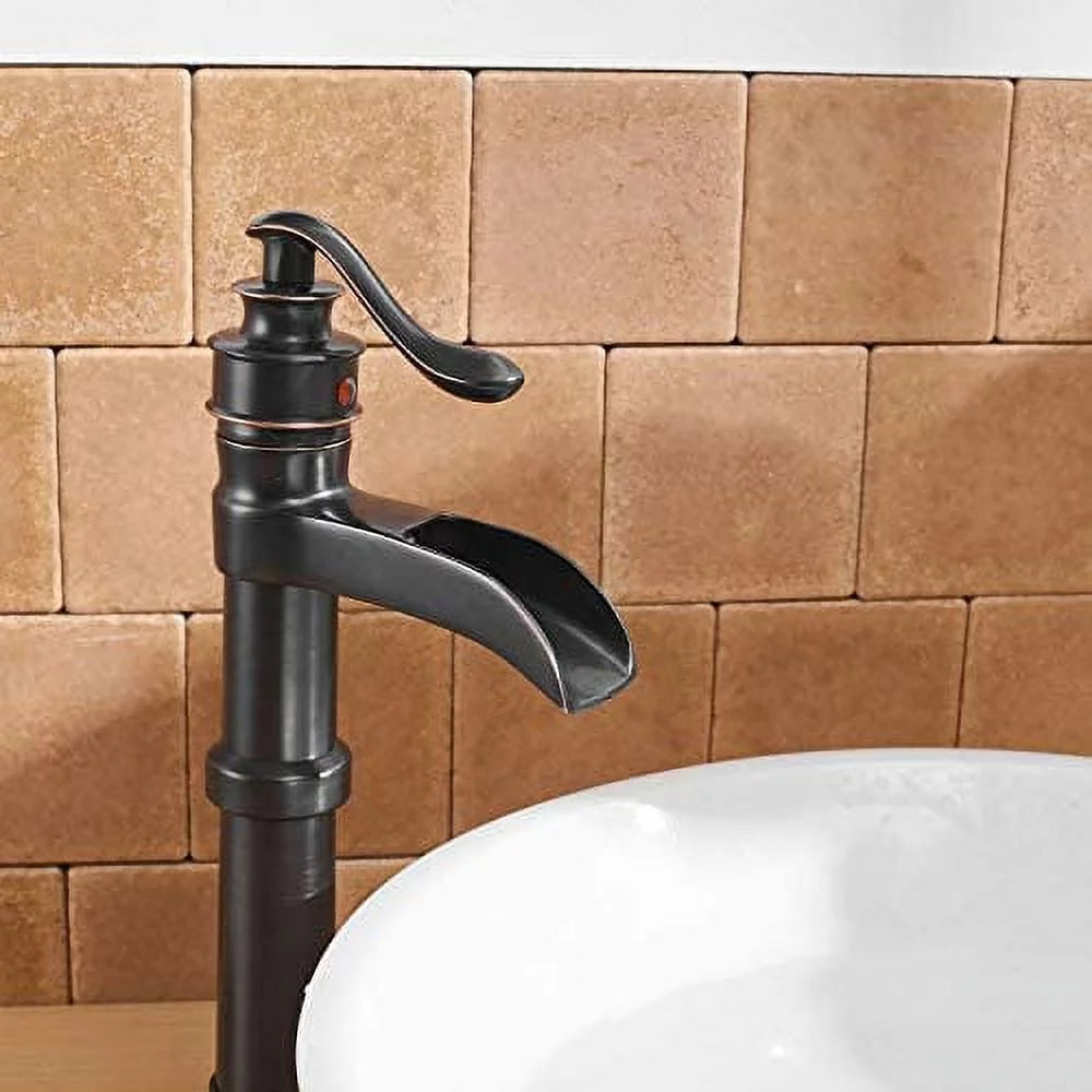 Oil Rubbed Bronze Vessel Sink Faucet with Pop Up Drain Z505841